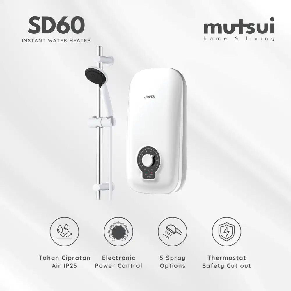 Joven Instant Water Heater SD60 (WHITE)