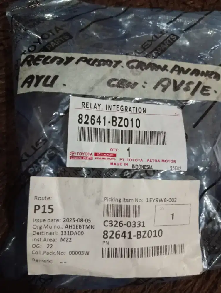 RELAY INTEGRATION GRAND NEW AVANZA /XENIA