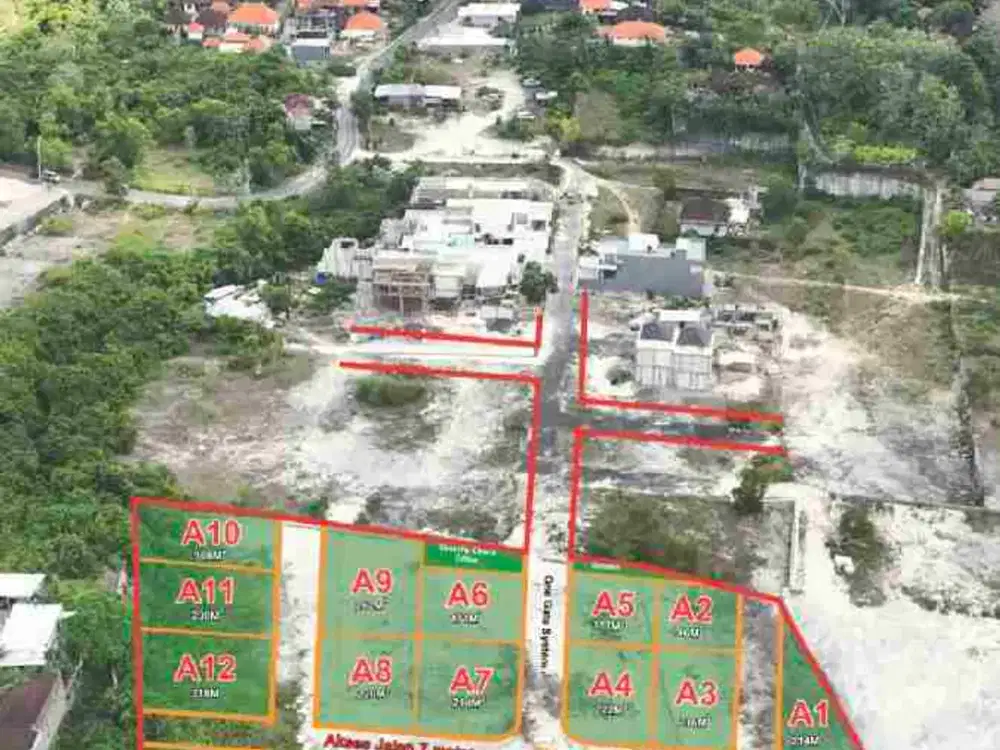 open tanah kavling kawasan pantai Melasti Ungasan Kuta Selatan Badung Bali harga 525 juta per are