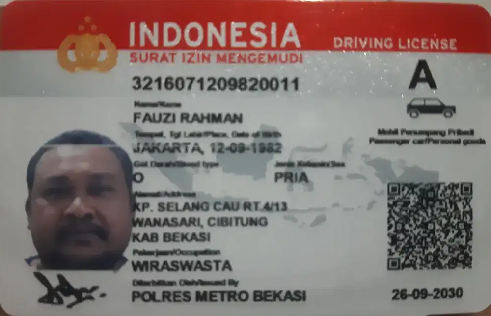 DRIVER/SOPIR/PENGEMUDI
