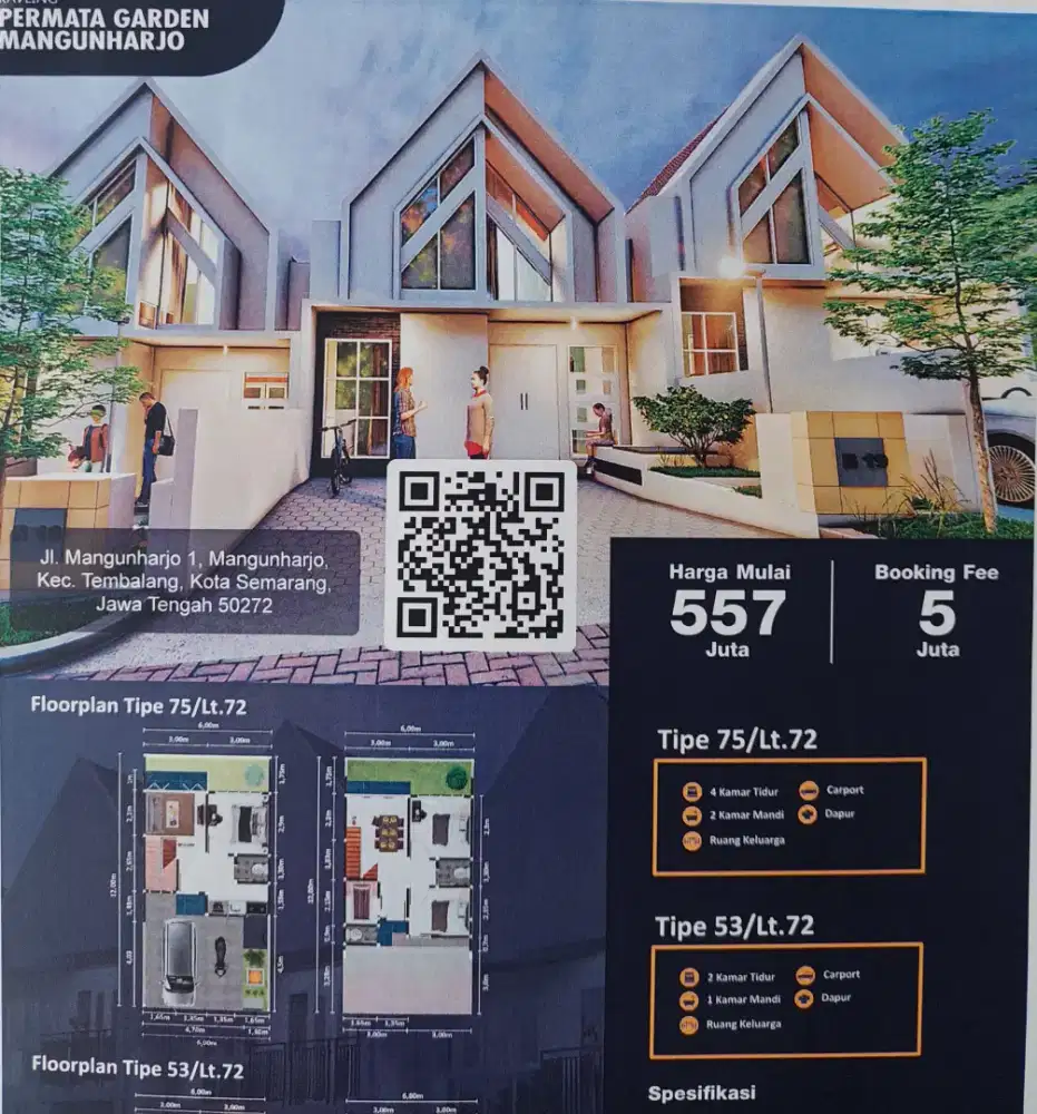 Di jual beberapa rumah baru