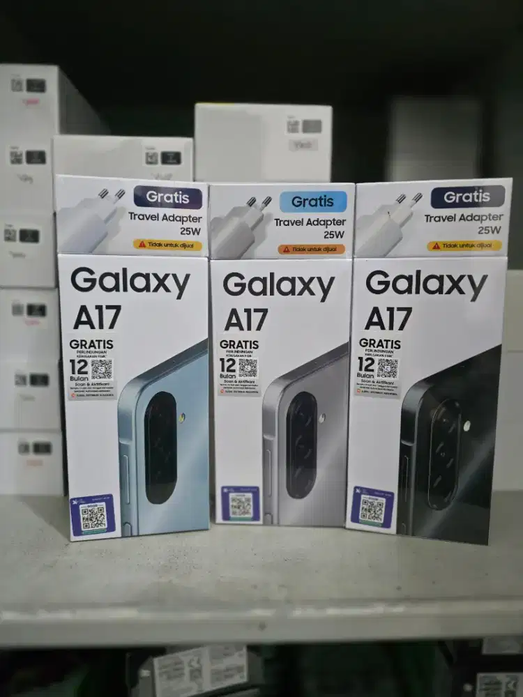 Samsung A17 LTE 8/128 8/256GB Garansi Resmi fee antigores +adapter 25w