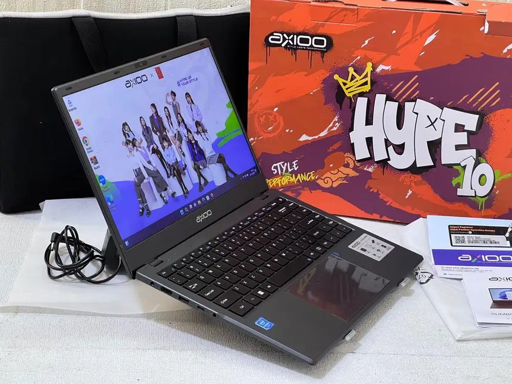 BU Keras Axioo SlimBook Hype 10 RAM 8 GB SSD 256 GB Mulus Fullset