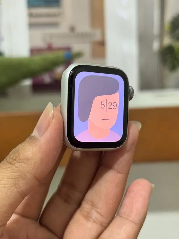 Dijual Iwatch SE 40mm - Sil Alu Abyss Blue Sport Band GPS  Fullset Ori