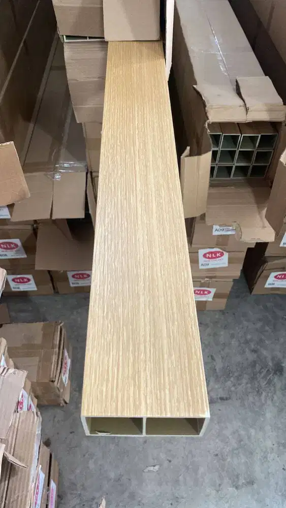 Hollow Kisi Kisi WPC Kotak Pembatasan Dinding Indoor Partisi Hollo