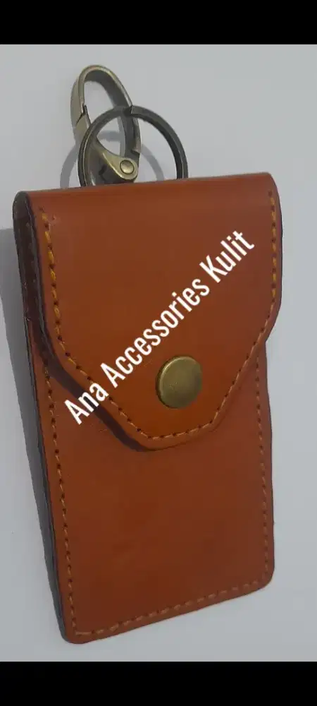 Gantungan Kunci Motor STNK Asli Kulit Sapi