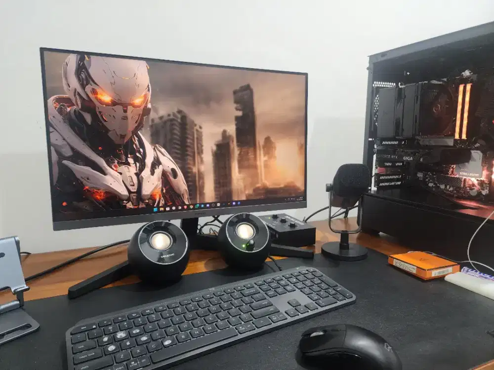 PC atx fullset + Monitor intel 12400f, rtx 3060, ram 32gb