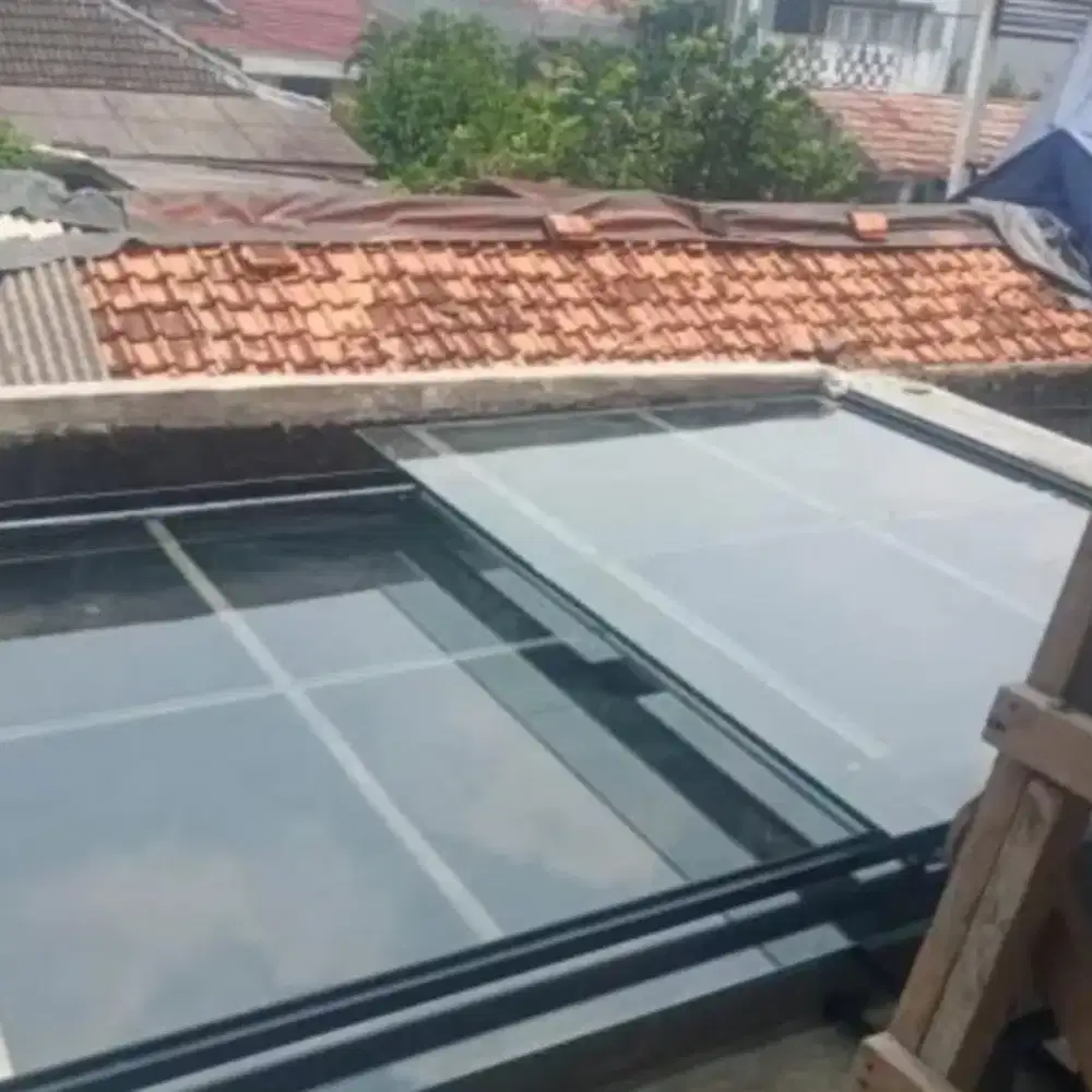 Kanopi kaca remote otomatis @30