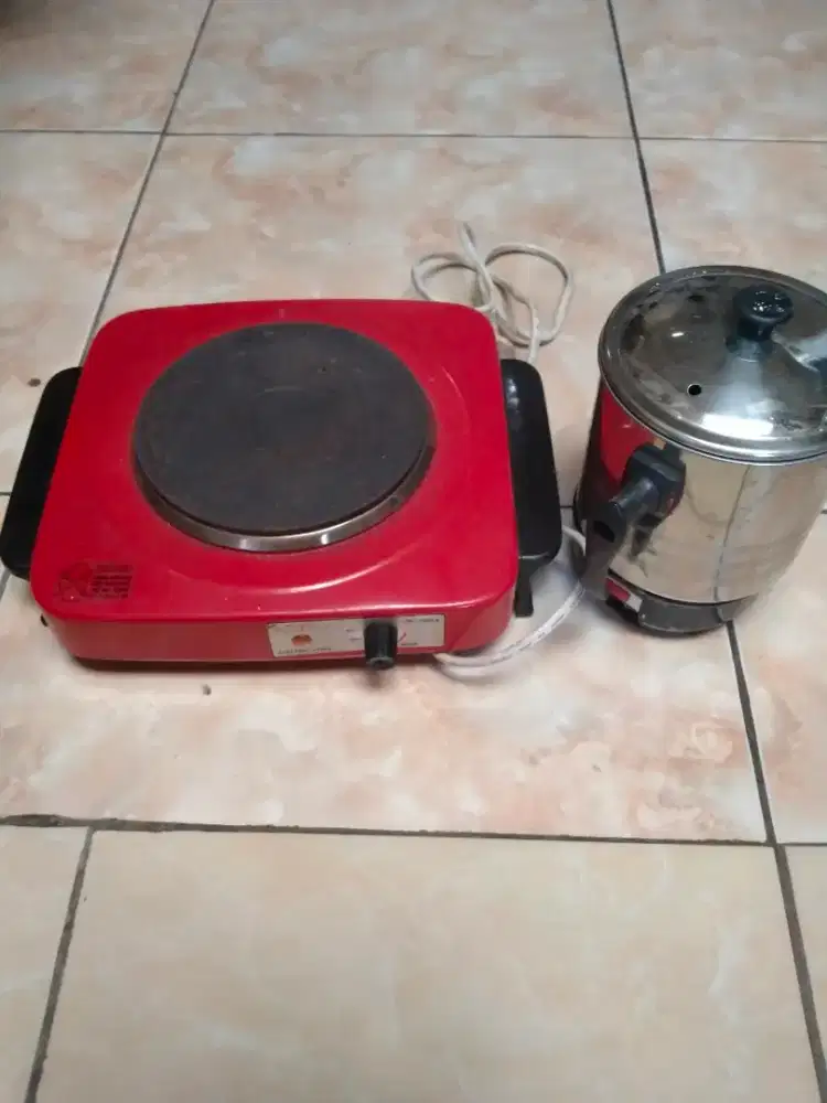 kompor listrik merk Maspion electric stove free teko listrik