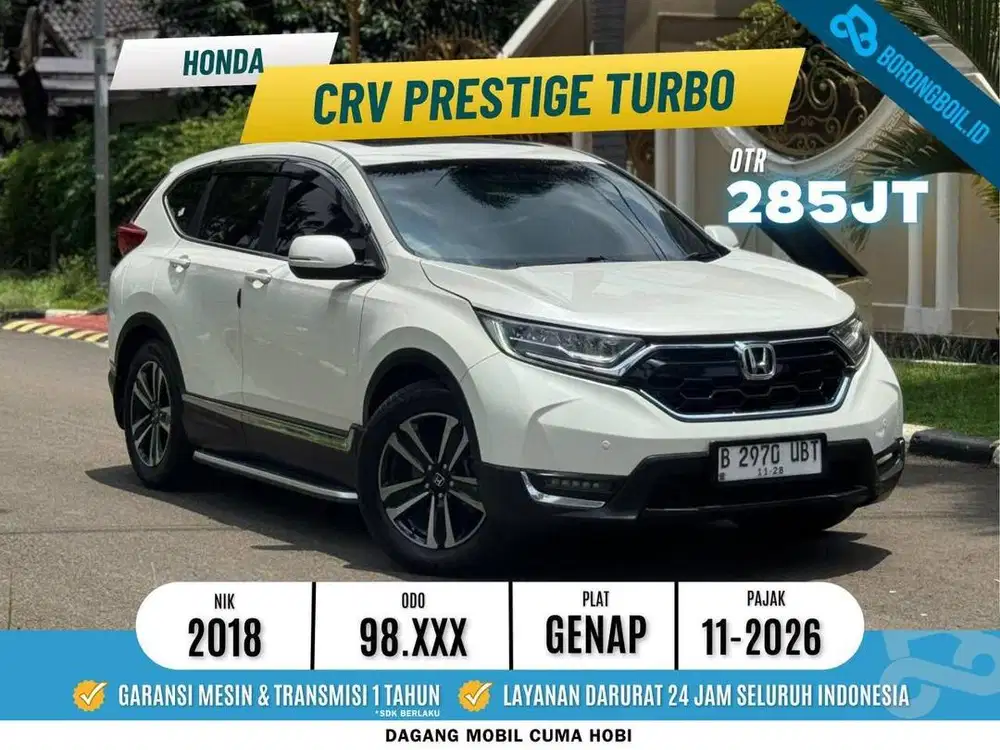 TERMURAH!!CRV 1.5 TURBO PRESTIGE AT 2018