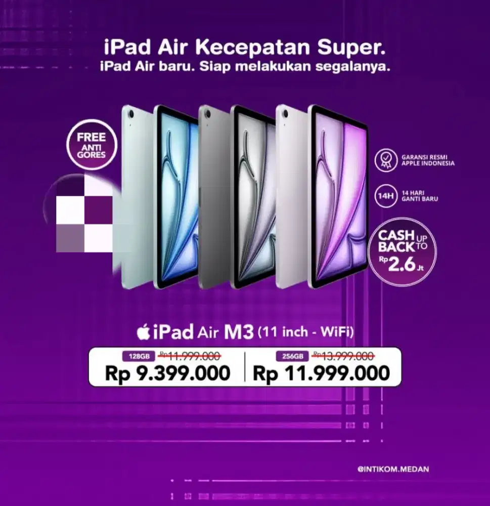 Cicilan ipad air m3 11inchi 2025 mulai 600ribuan