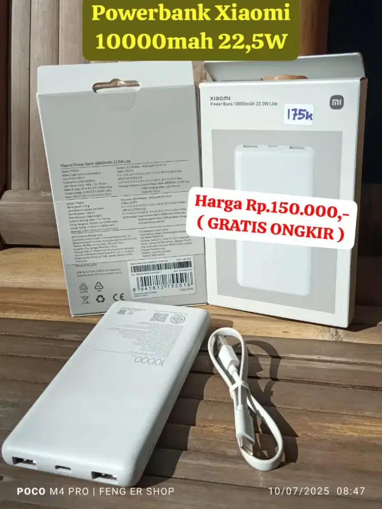 Powerbank Xiaomi 10000mah 22,5watt ( GRATIS ONGKIR )