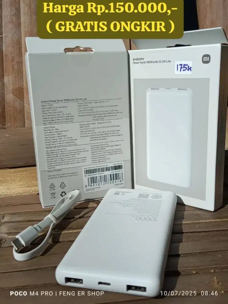 Powerbank Xiaomi 10000mah 22,5W ( GRATIS ONGKIR )