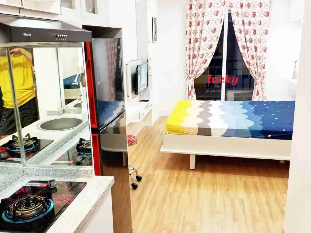 apartemen sunter park view full furnish baru lt parkit dapur granit