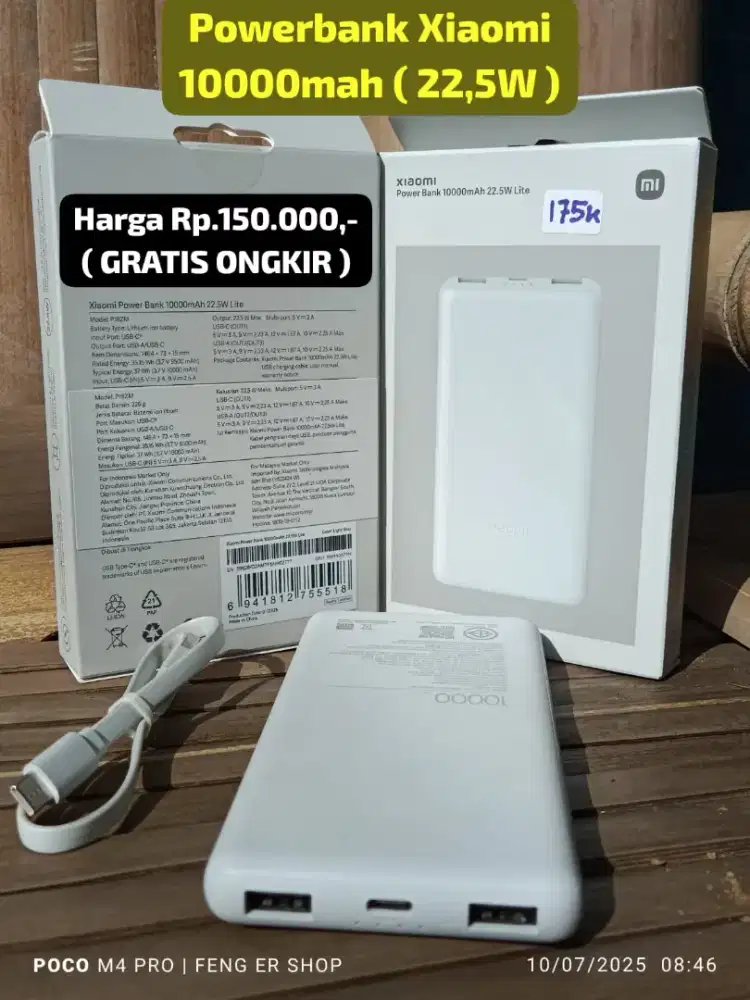 Powerbank Xiaomi 10000mah 22,5watt ( GRATIS ONGKIR )