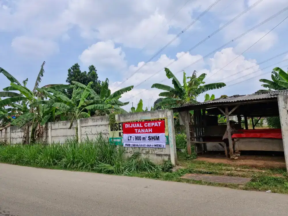 Turun Harga. dijual tanah cocok utk usaha di Hook. Pamulang