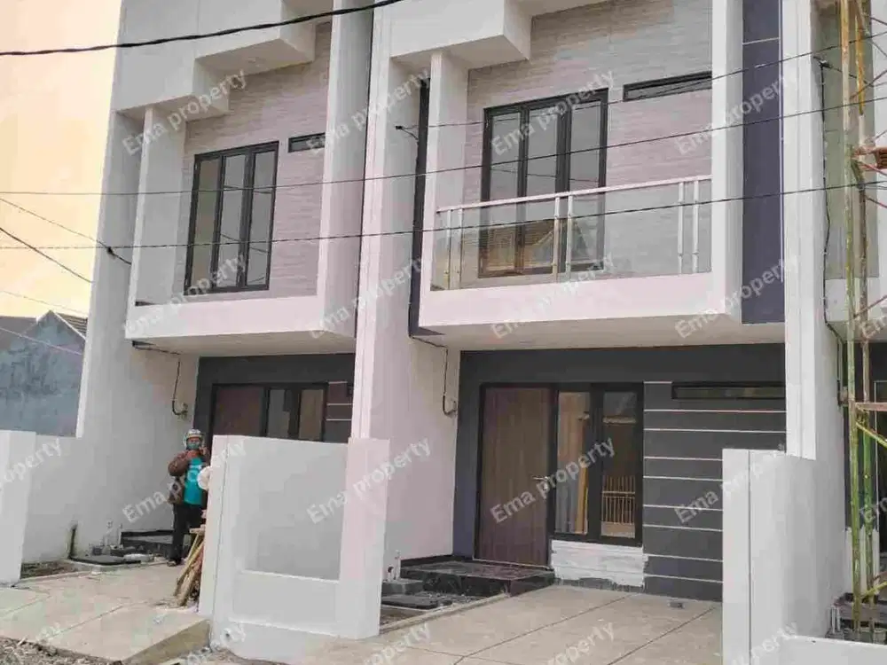 Baru gress . 4 unit rumah jejer di Rungkut Modern Gununganyar