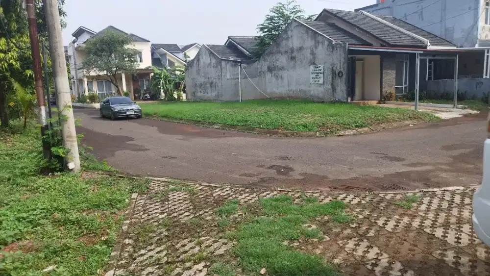 Tanah kavling hook komplek beranda Serpong