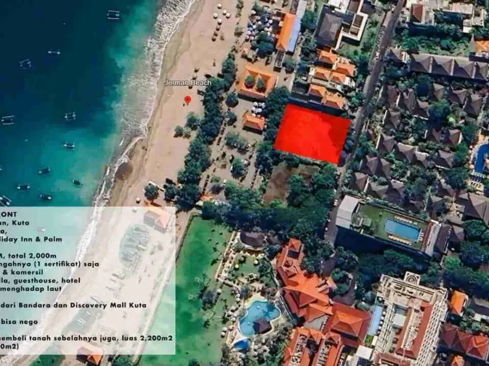JUAL TANAH LOKASI PREMIUM PANTAI KUTA