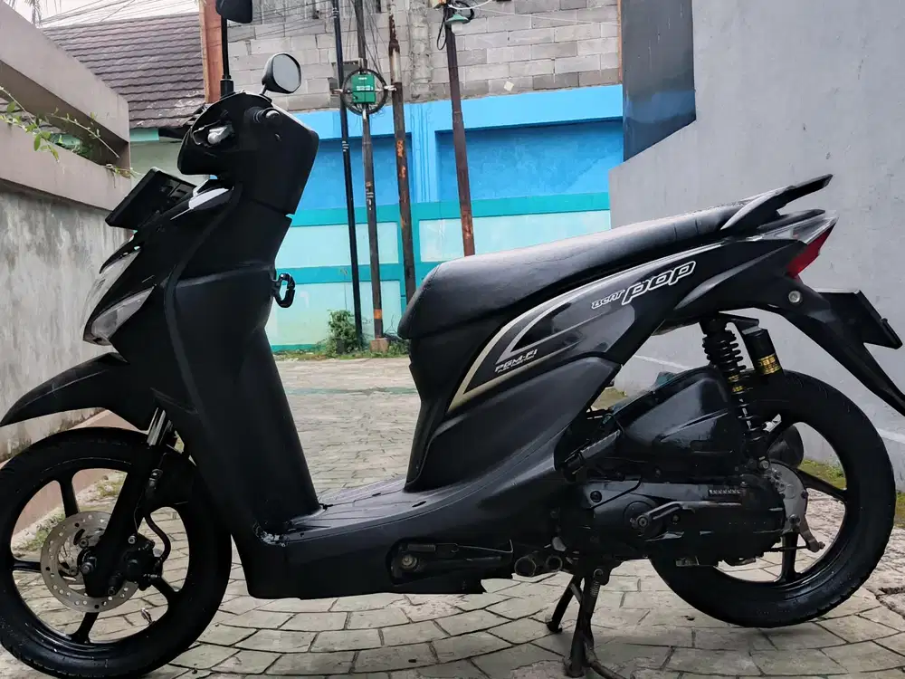 Honda beat pop fi 2016 pajak hidup stater tokcer halus mulus orsinil