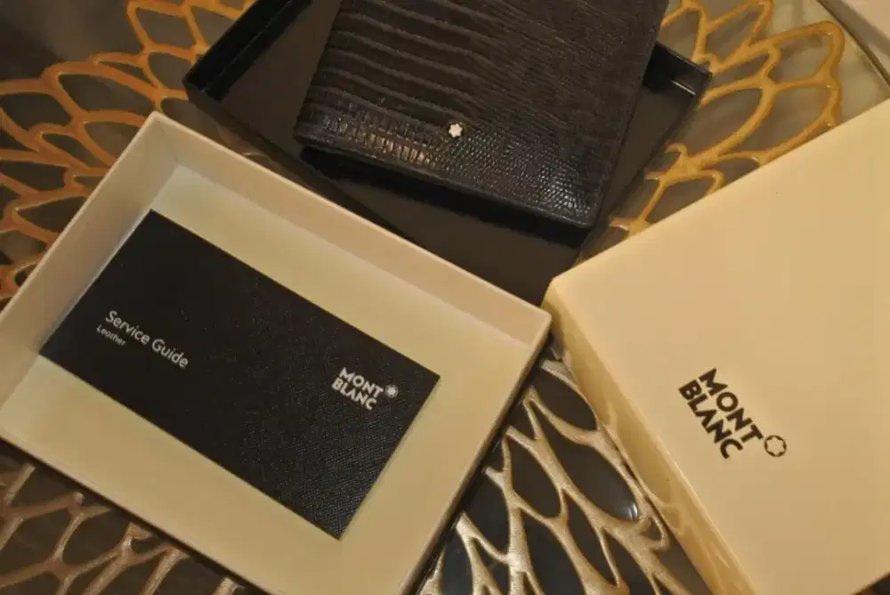 Mont Blanc wallet lizard original