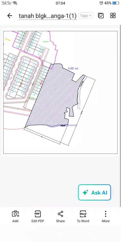 Dijual tanah strategis di Tajur kotamadya Bogor Selatan
