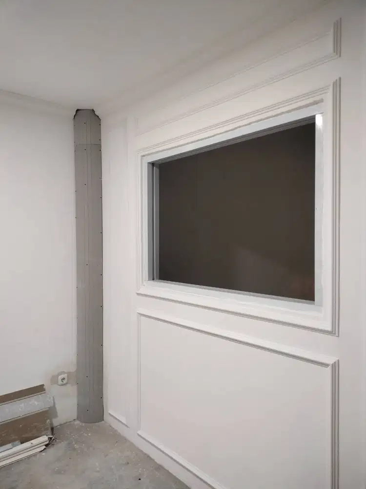 Buat dekor penyekat taman outdoor dari gypsum dan GRC jasa service