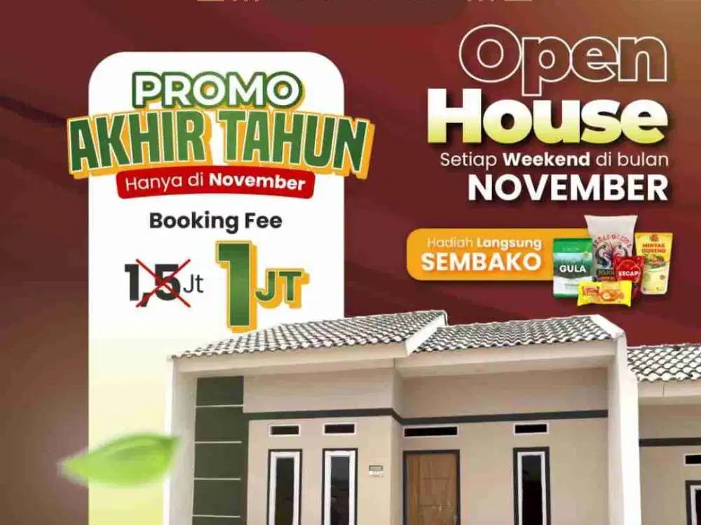 Rumah subsidi di gunung Sindur