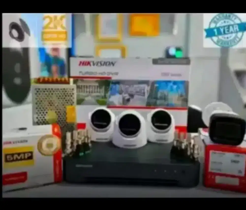 Paket lengkap kamera CCTV Hikvision dan hilook dahau
