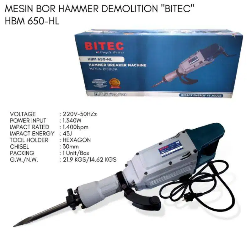 Jack Hammer Merk Biitec | Kondisi Baik Harga Miring
