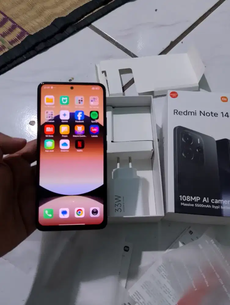 Redmi note 14 8/256 gres baru 1bln pake