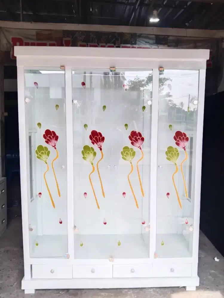 Lemari Pakaian Gamis Full Gantung 4 Pintu