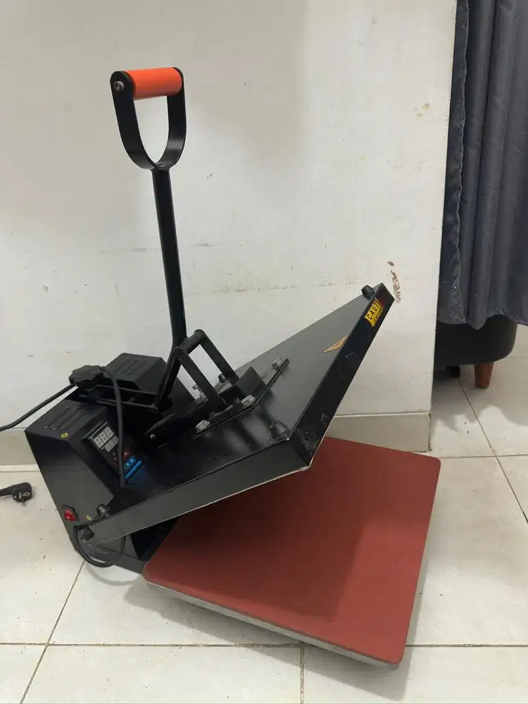 Mesin Heat Press Sablon Kaos Topi Jaket 38x38
