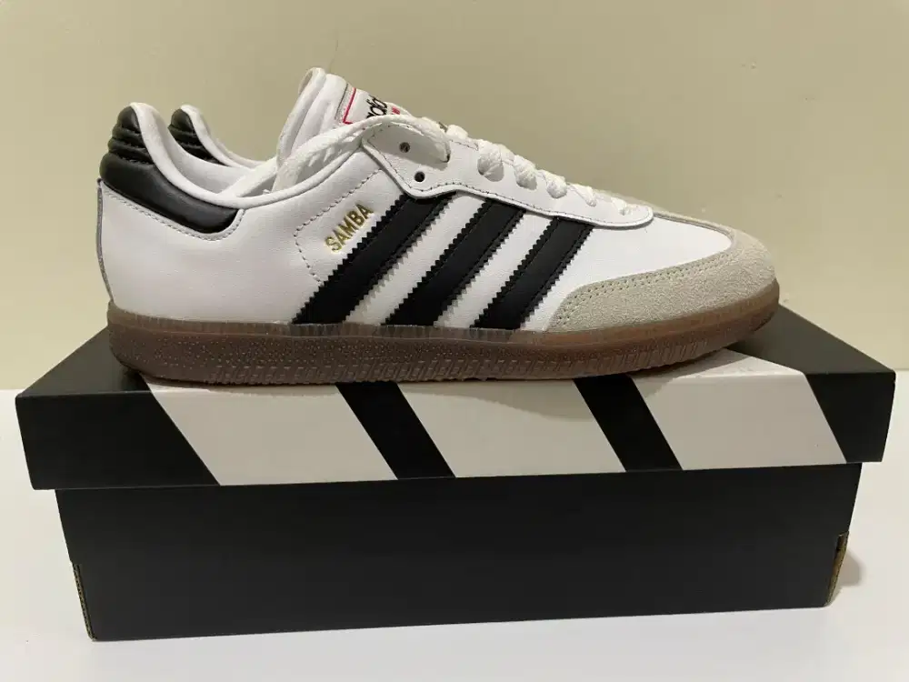 Sepatu Adidas Samba White Black Unisex