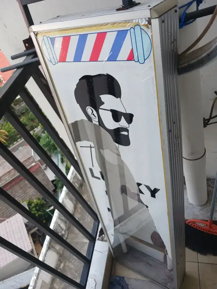 Neon Box Usaha Custome - Bisa Ganti Stiker Usaha Anda