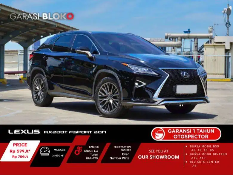 Lexus RX200t  F-Sport 2.0 2017