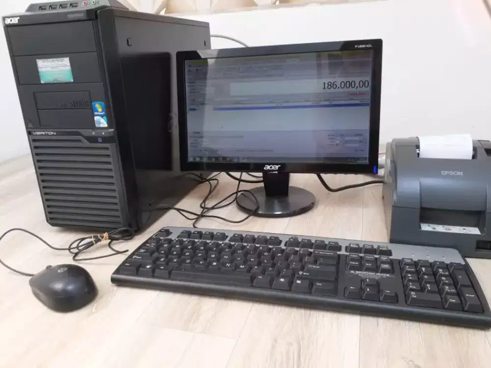 Komputer system admin kasir toko