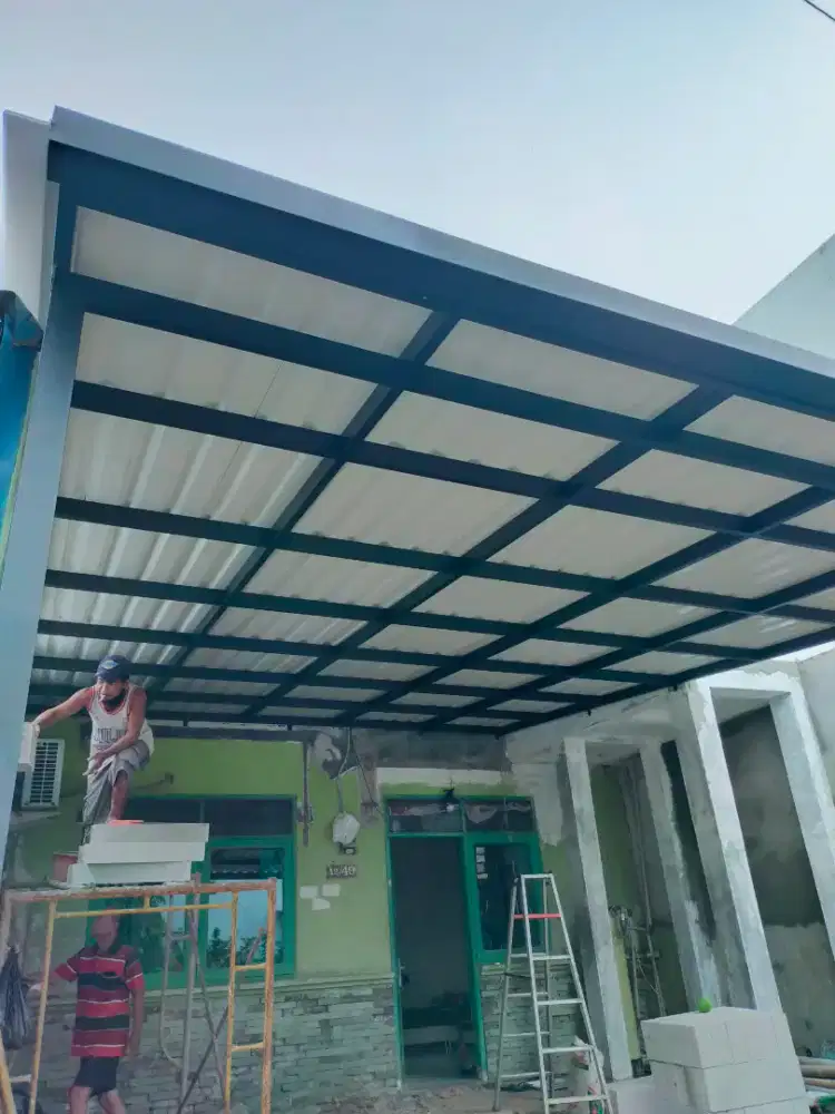 kanopi alderon dobel layer minimalis