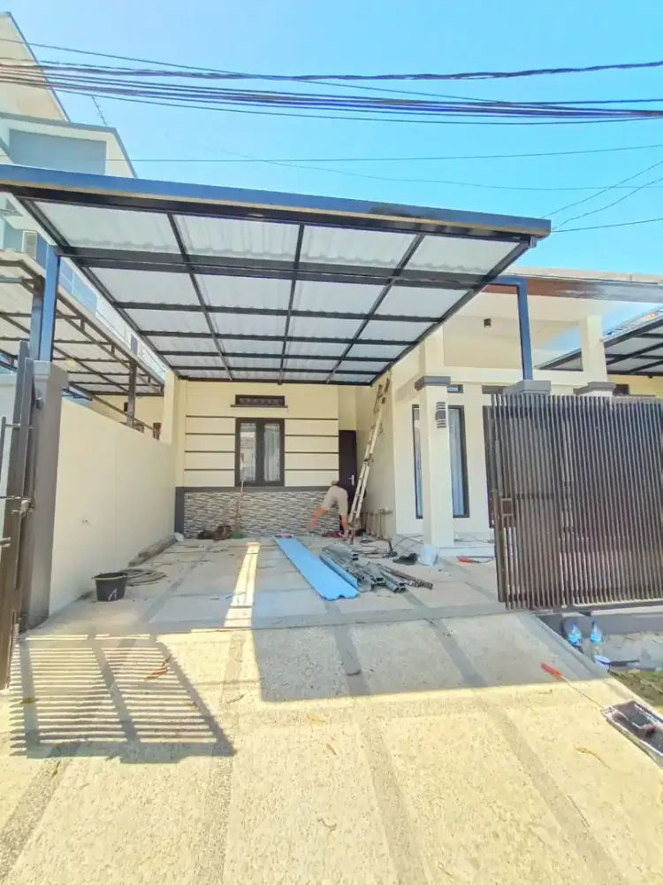 kanopi atap alderon dobel layer minimalis