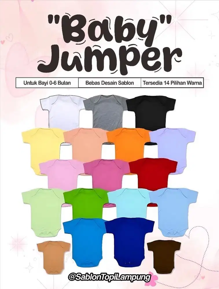 Baby Jumper Miabelle Custom Sablon