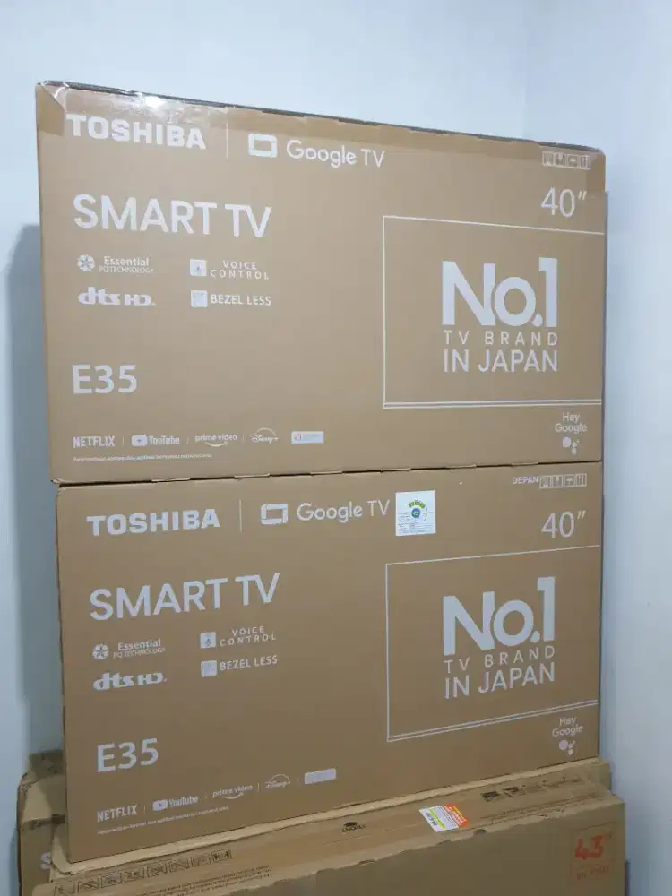 TOSHIIBA GoogleTV Digital 40 inch. 100% Gres, bisa Cod + Setting