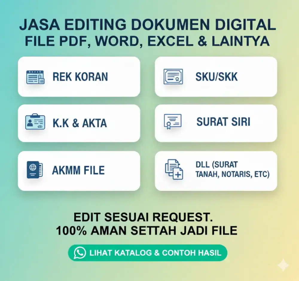 Jasa Edit / Bikin Dokumen File Pdf