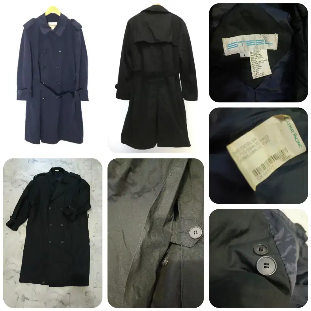 Coat tebal import big size ( jumbo) no belt ( hilang)