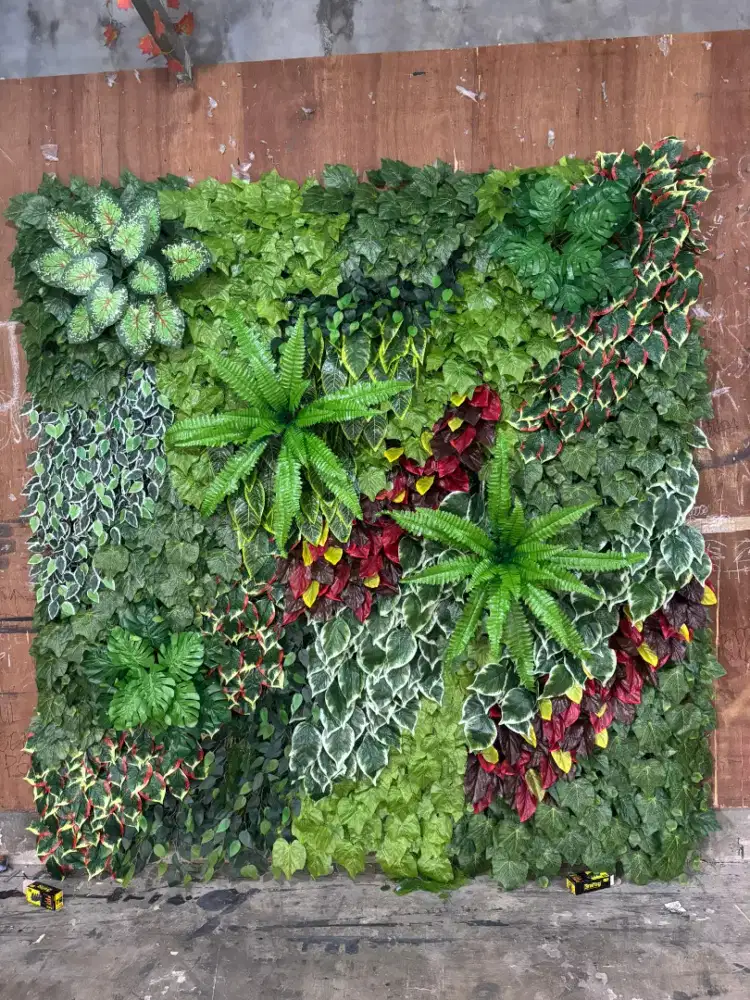 Pembuatan Taman Dinding Rumah Taman Vertical Garden Sintetis Murah