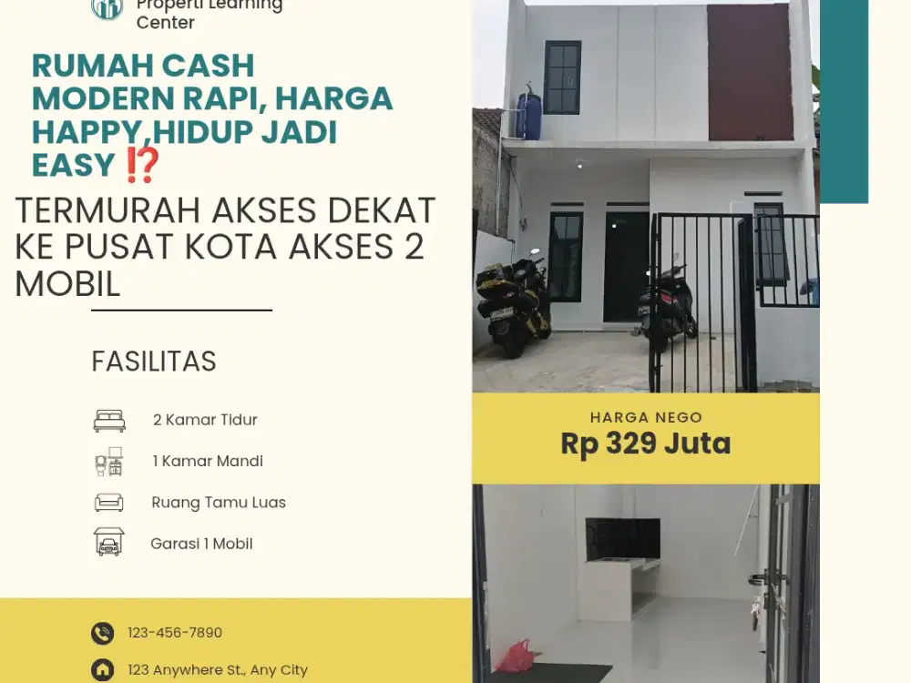 Rumah Dijual cepat Murah Modern Nego hadiah Untuk istri tercinta