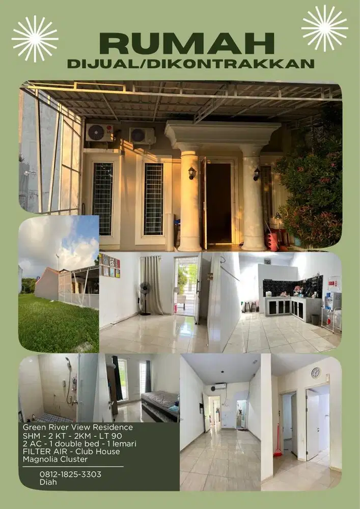 Rumah disewakan lokasi strategis dan asri