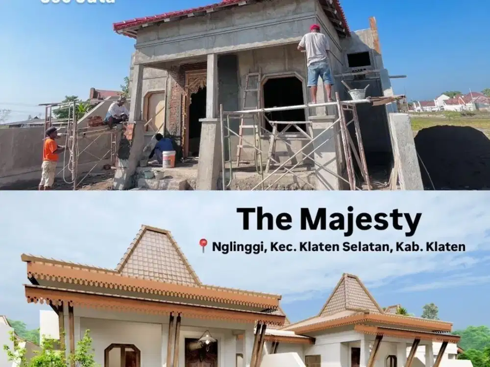 Rumah Joglo Ala Modern Tropis 300 JT An 5 Menit ke Klaten Kota!