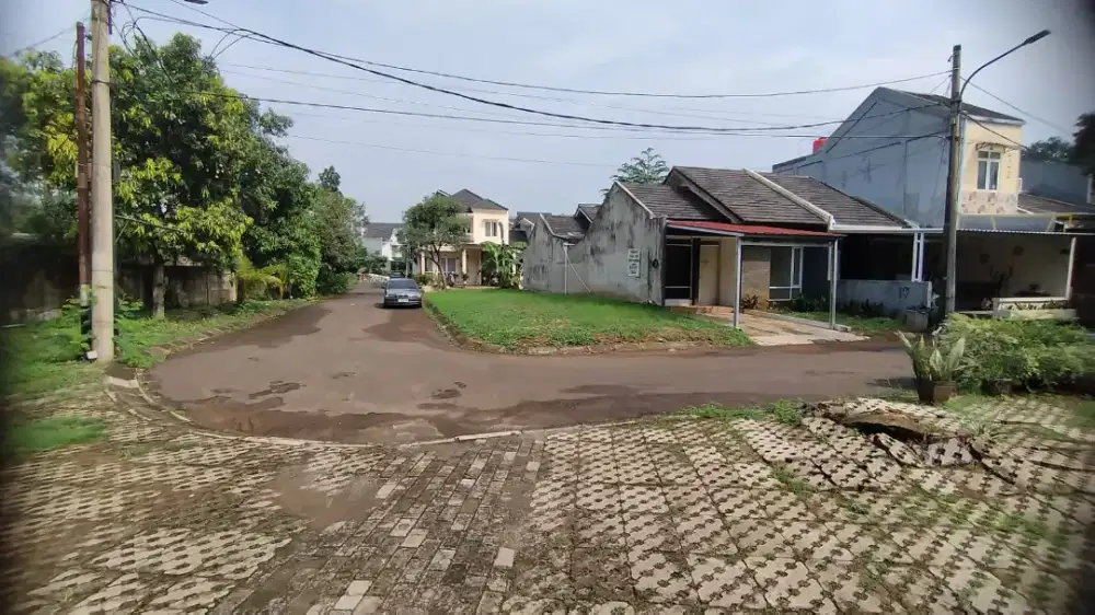 Tanah kavling hook komplek beranda Serpong