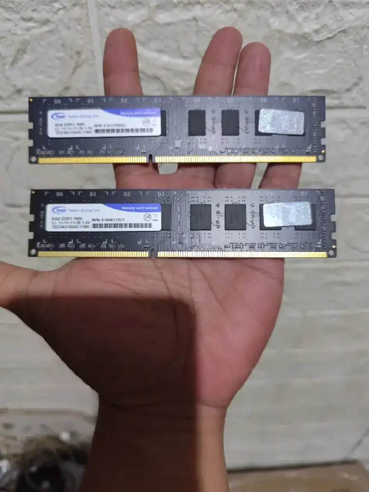 RAM 16GB (2x 8GB) DDR3 1600MHz Team for PC Desktop Komputer