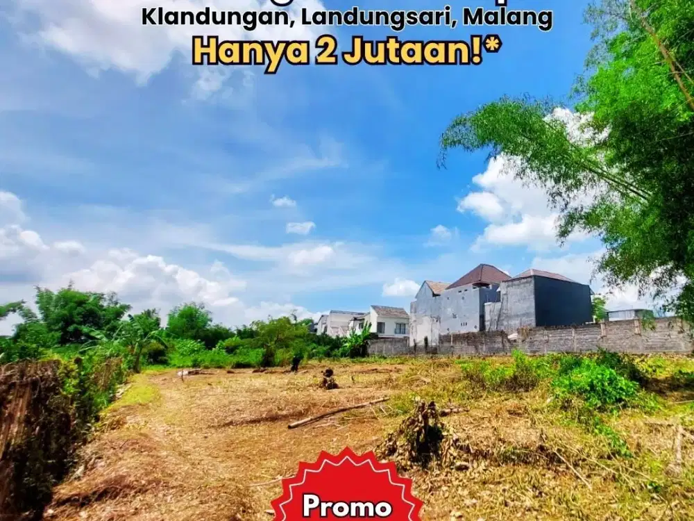 Dijual Tanah Murah Kawasan Lingkungan Tenang 180 Juta
